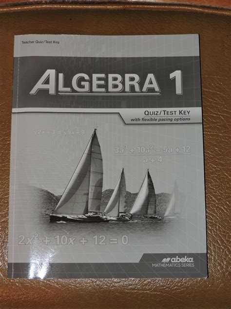 1 E. . Abeka algebra 1 quiz 22